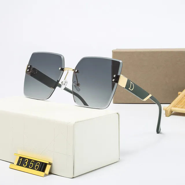 Luxury Brand Rimless Sunglasses UV400